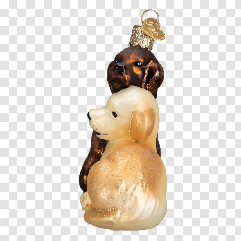 Dog Christmas Ornament Duck Glass Figurine - Puppy Love Transparent PNG