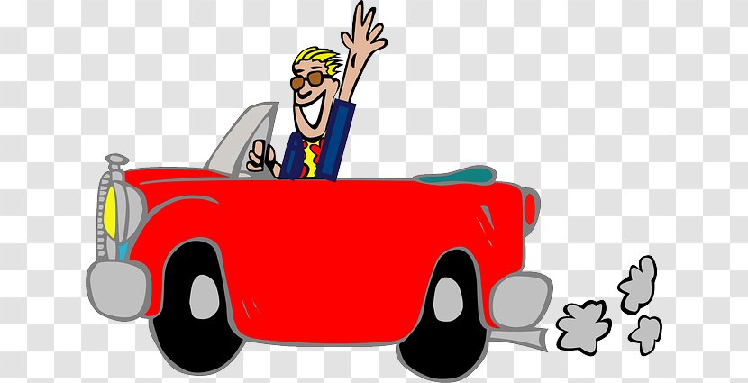 Cartoon Driving Vehicle - Funny Cars Transparent PNG