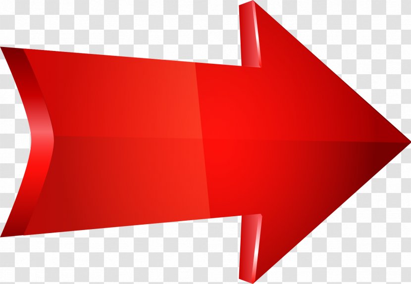 Euclidean Vector Arrow Red - Painted Transparent PNG