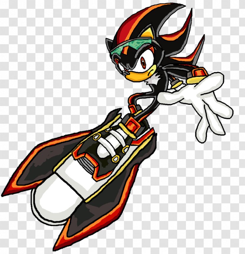 Sonic Riders: Zero Gravity Free Riders Shadow The Hedgehog Rouge Bat - 2 - Motorcycle Sketch Transparent PNG