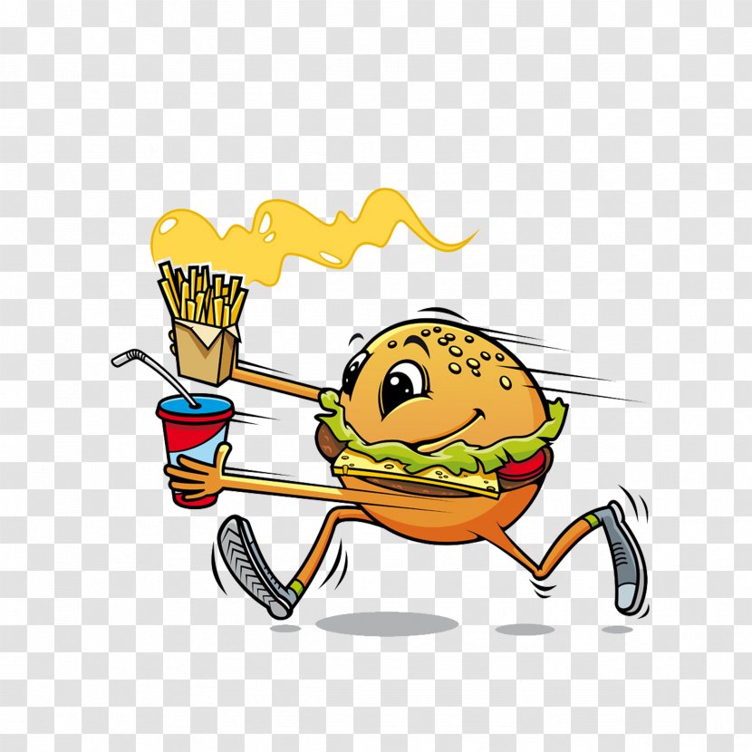 Hamburger Fast Food Hot Dog French Fries - Cheeseburger - Burger Run Transparent PNG