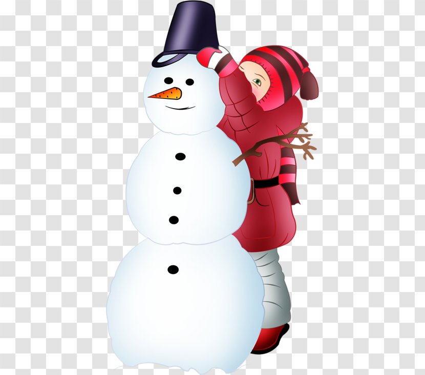 Snowman Winter Child Clip Art - Cartoon Transparent PNG