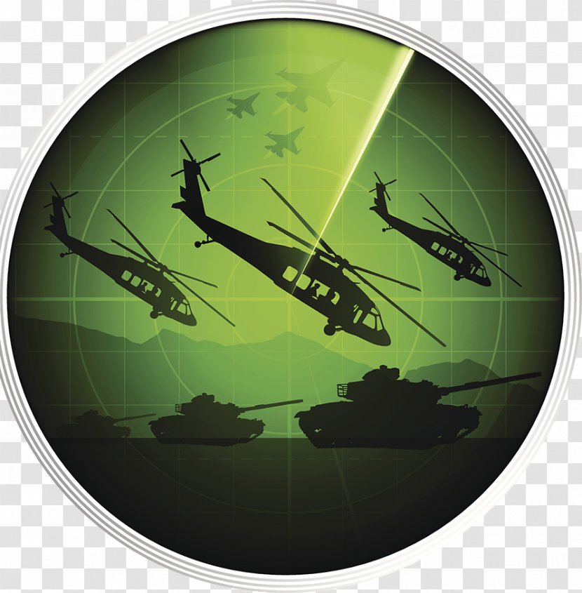 Helicopter Military Icon - Silhouette - Radar Detector Transparent PNG
