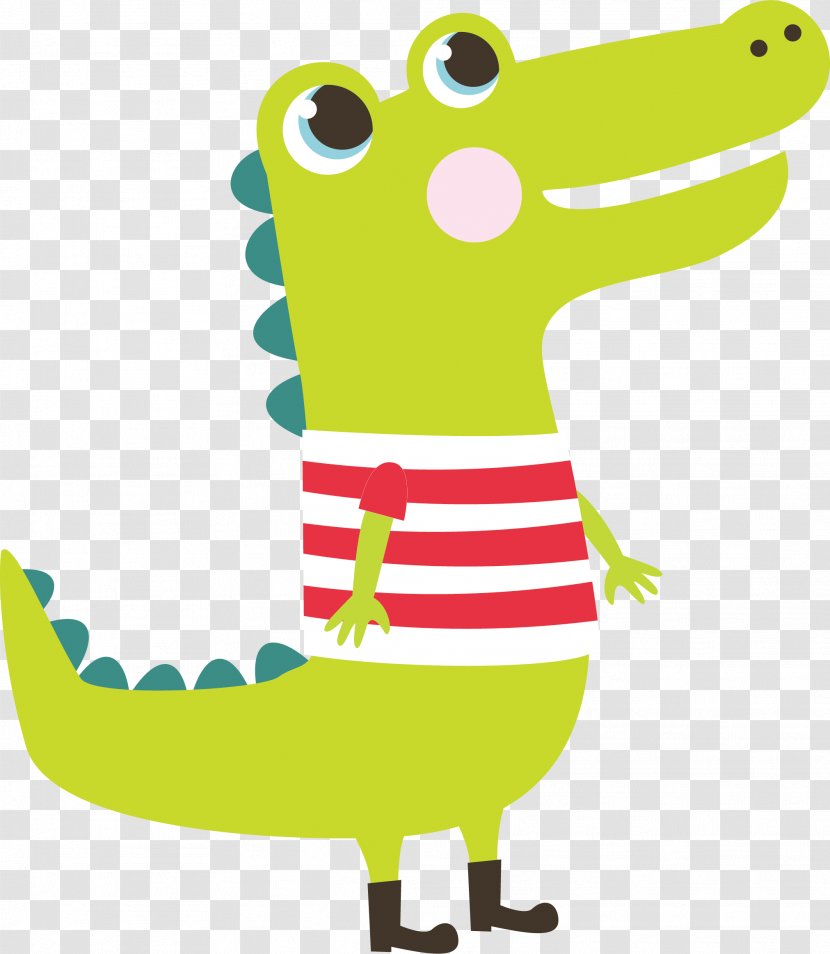 Crocodile ABC Tracing Clip Art - Crocodiles - Green Dinosaur Vector Transparent PNG