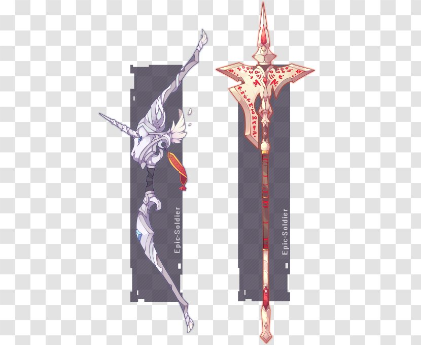 Sword Ranged Weapon Soldier Bow - Game Transparent PNG