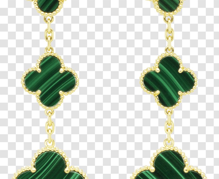 Earring Van Cleef & Arpels Colored Gold Necklace - Charms Pendants Transparent PNG