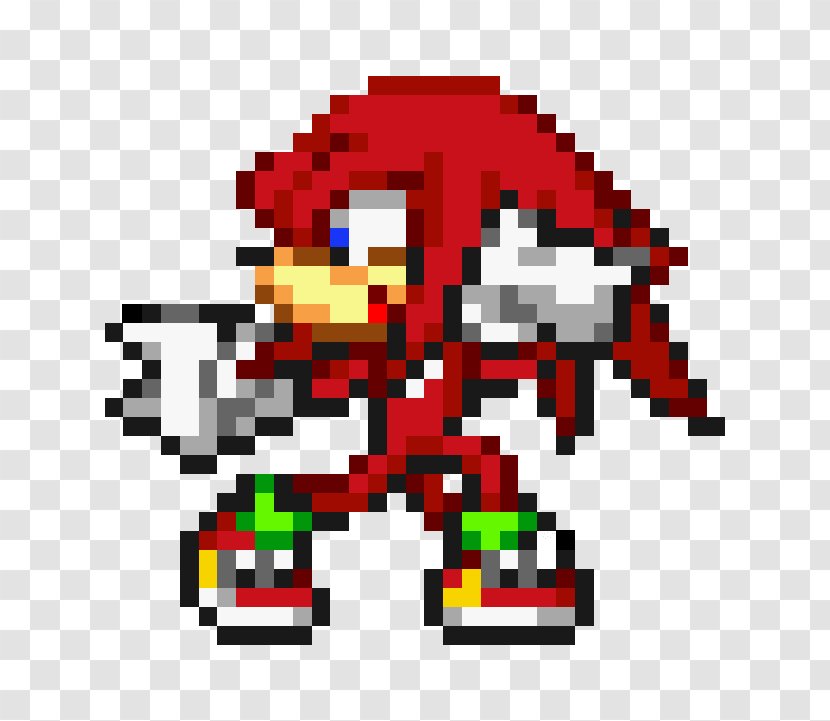 Knuckles The Echidna Sonic & SegaSonic Hedgehog Advance 3 Shadow - Sprite Transparent PNG