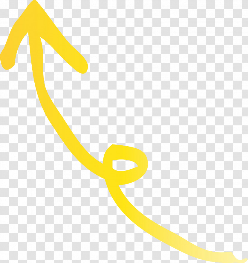 Yellow Line Font Transparent PNG