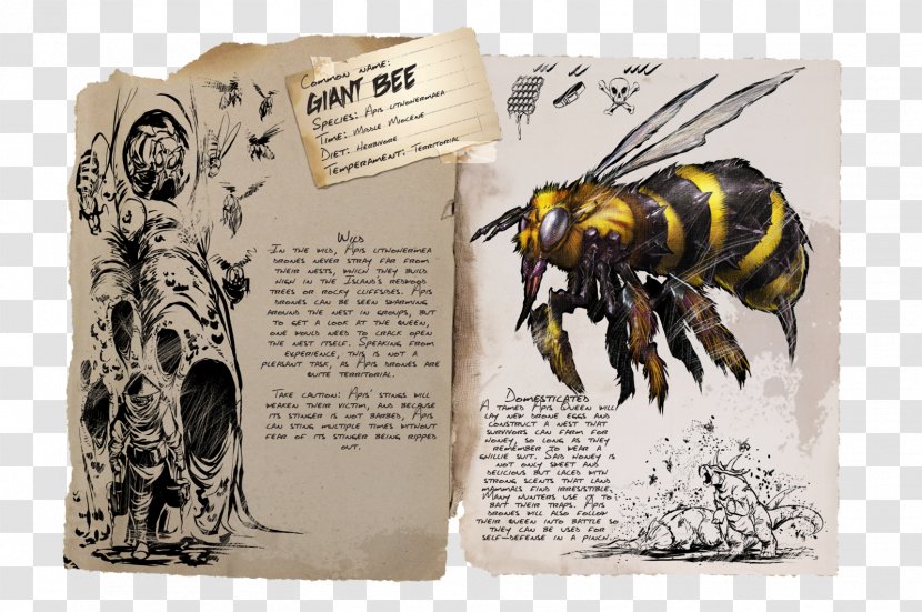 ARK: Survival Evolved Beehive Queen Bee Apis Dorsata - Insect Transparent PNG