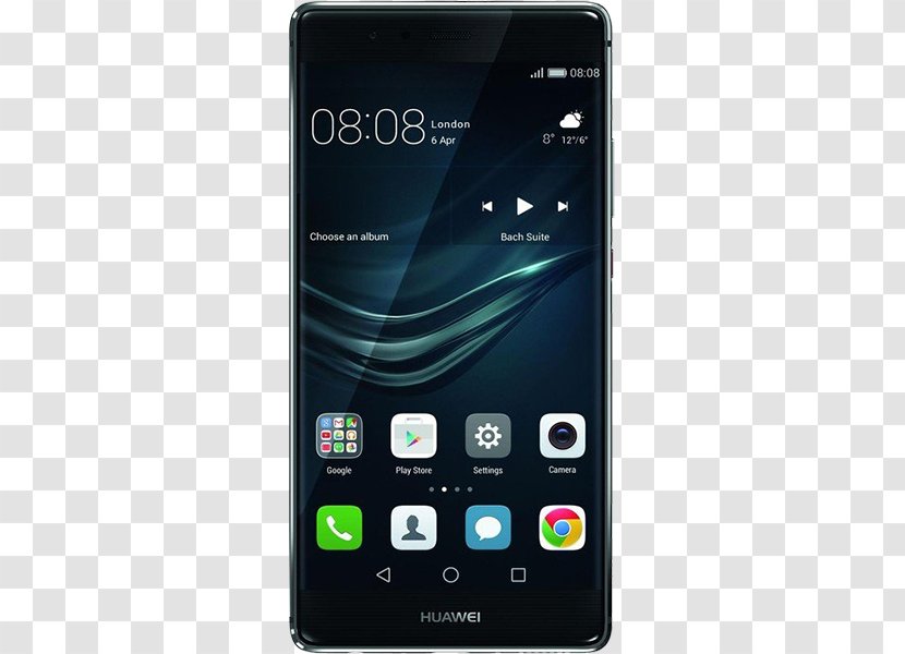 Huawei P9 Plus 64GB 4G LTE Grey (VIE-L09) Unlocked 华为 - Portable Communications Device - Cell Phone Transparent PNG