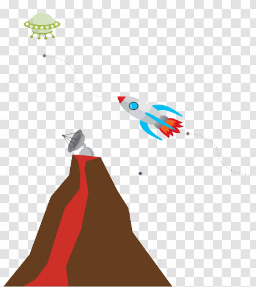 Illustration - Bird - Rockets And Volcano Transparent PNG