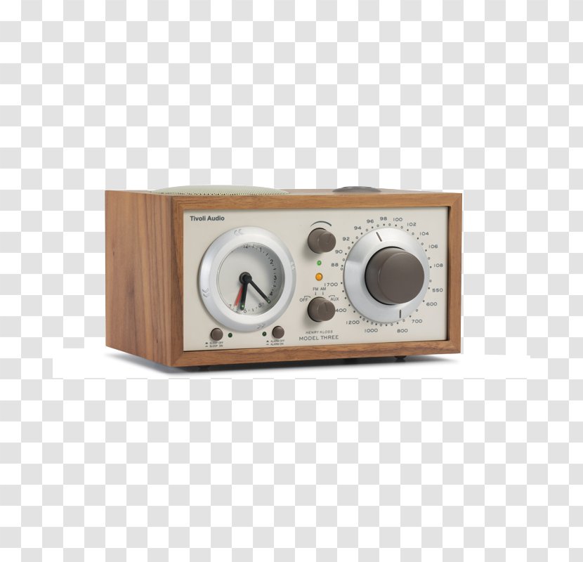 Tivoli Audio - Electronics - Model Three BT Alarm Clock Radio, Black / Silver One PALRadio Transparent PNG