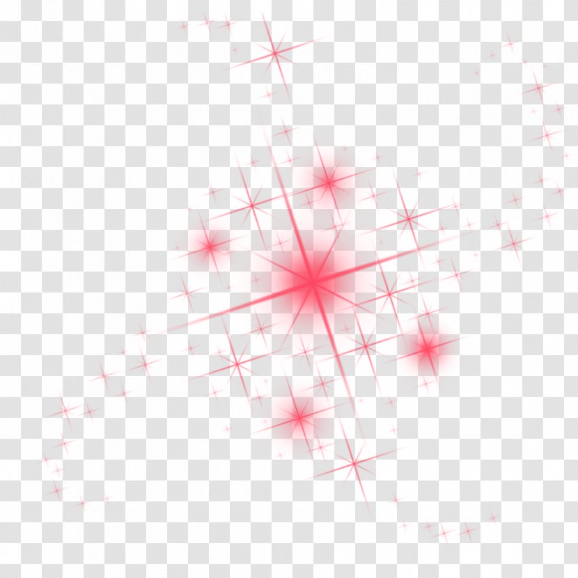 Line Circle Point Angle - Pink M - Sparkle Effect Transparent PNG