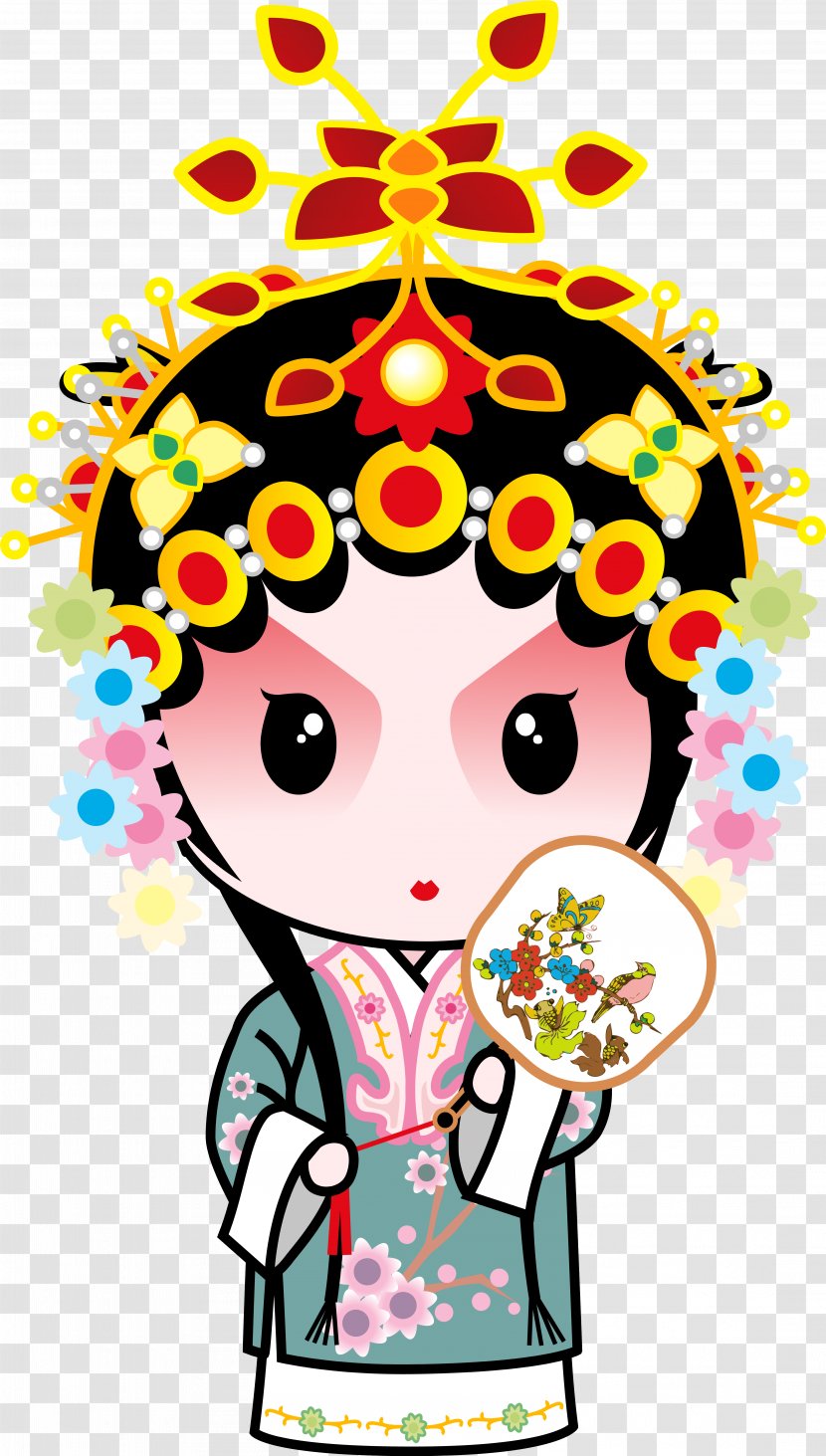 Peking Opera Dan Stock Illustration Image - Artwork - Smile Transparent PNG