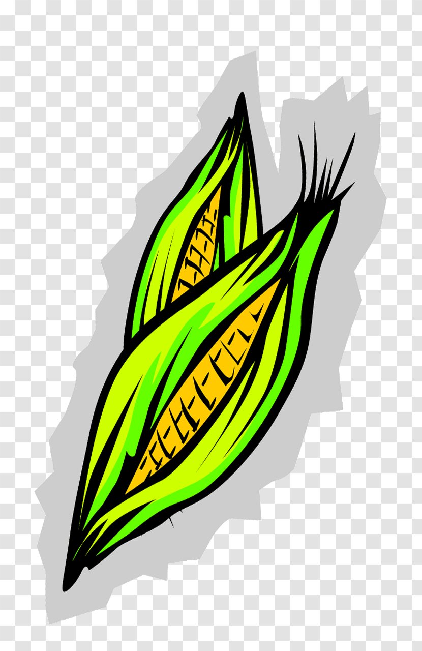 Corn On The Cob Maize Clip Art - Leaf - Starchy Foods Clipart Transparent PNG