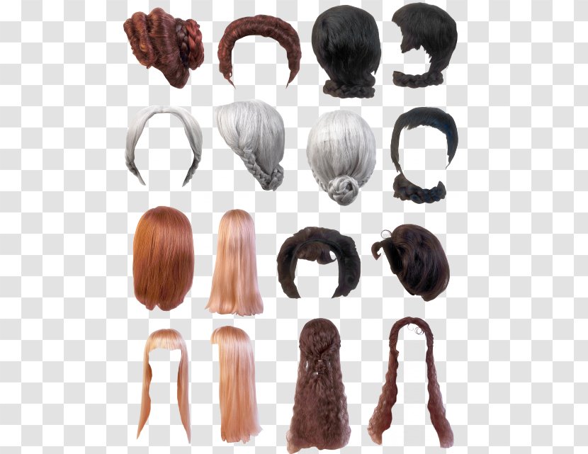 Wig Hair - Fur - Brush Set Effect Transparent PNG