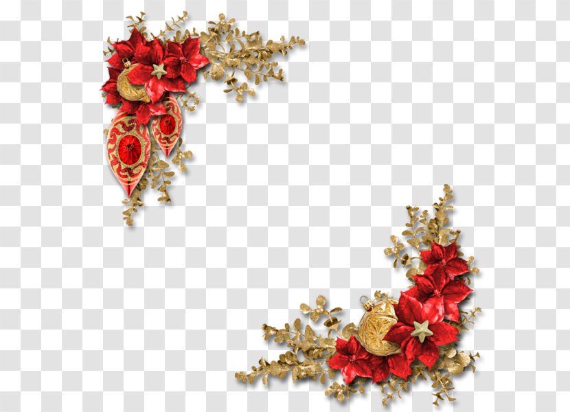 Picture Frames Christmas Clip Art - Ornament - Plant Borders Transparent PNG