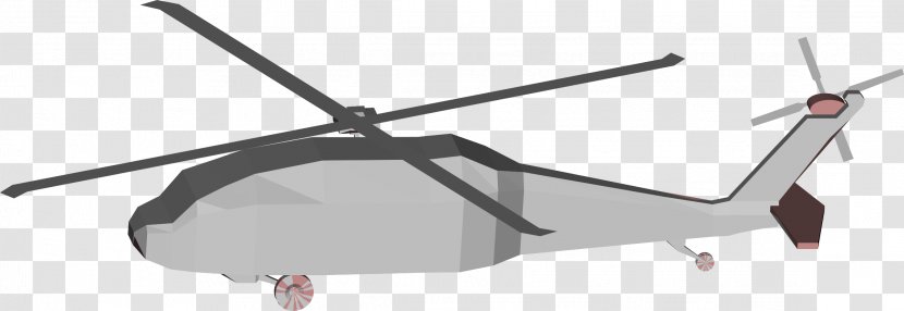 Helicopter Sikorsky UH-60 Black Hawk Low Poly 3D Computer Graphics Clip Art - Technology Transparent PNG