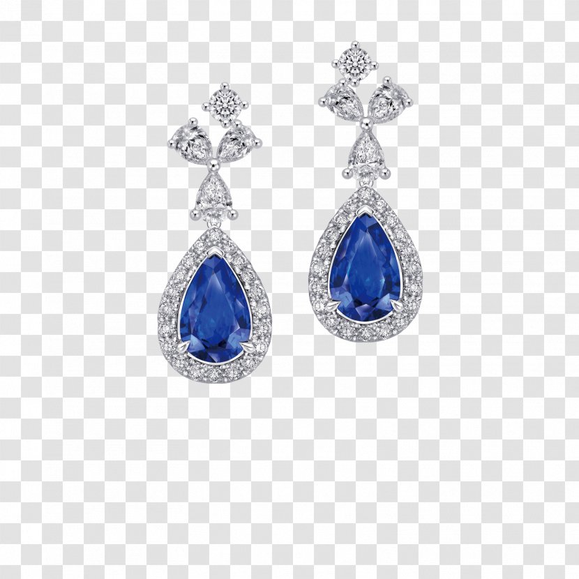 Sapphire Earring Cobalt Blue Body Jewellery - Fashion Accessory Transparent PNG