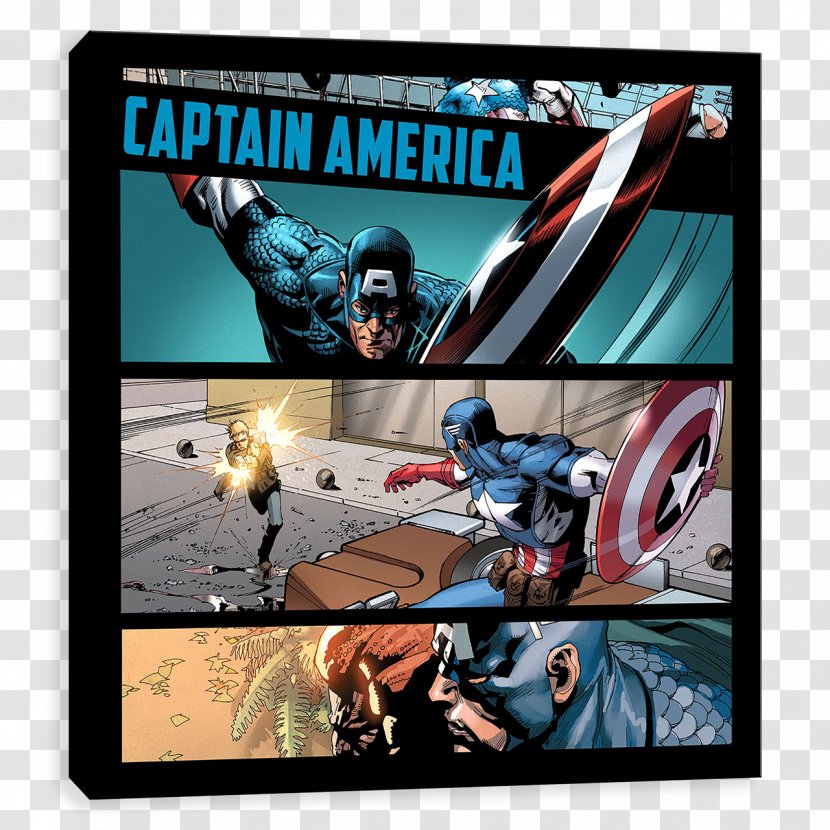 Captain America And The Falcon Marvel Comics Canvas Print - Avengers Assemble Transparent PNG