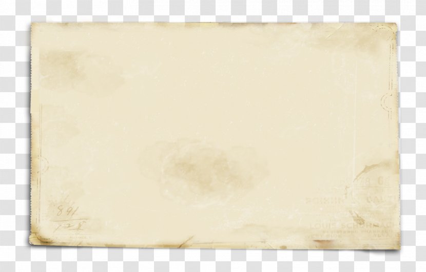 Paper Beige Rectangle - Pastal Transparent PNG