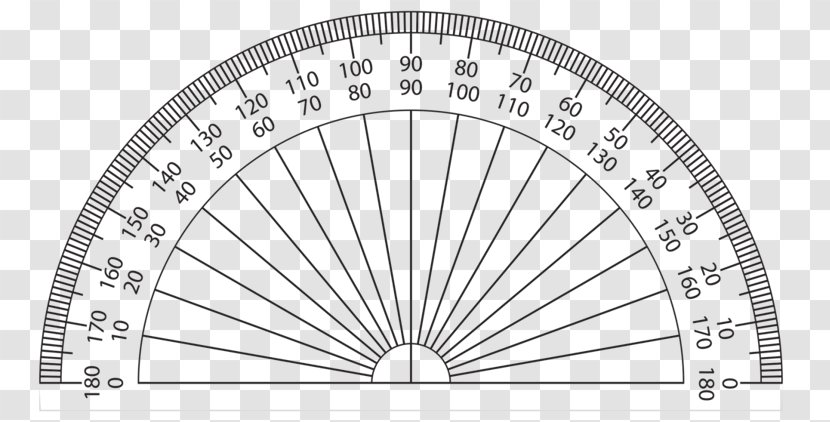 Protractor Geometry Mathematics Measurement Degree - Ruler Transparent PNG