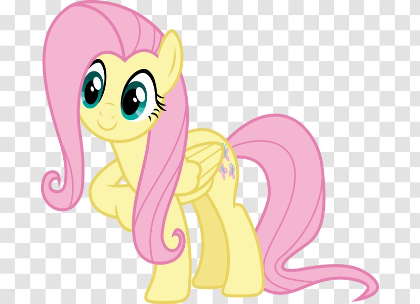Fluttershy Rarity Rainbow Dash Applejack Pony - Cartoon - My Little Transparent PNG