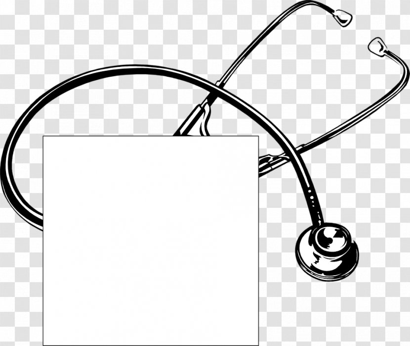 Stethoscope Photography - Monochrome - Cartoon Transparent PNG