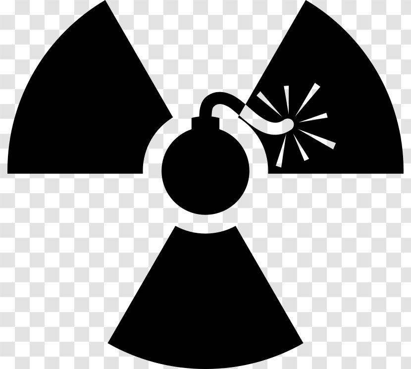 Nuclear Weapon Hazard Symbol Radiation Clip Art - Radioactive Waste Transparent PNG