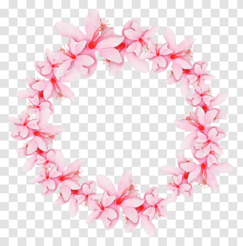 Wreath Pink Garland Crown - Christmas - Flower Transparent PNG