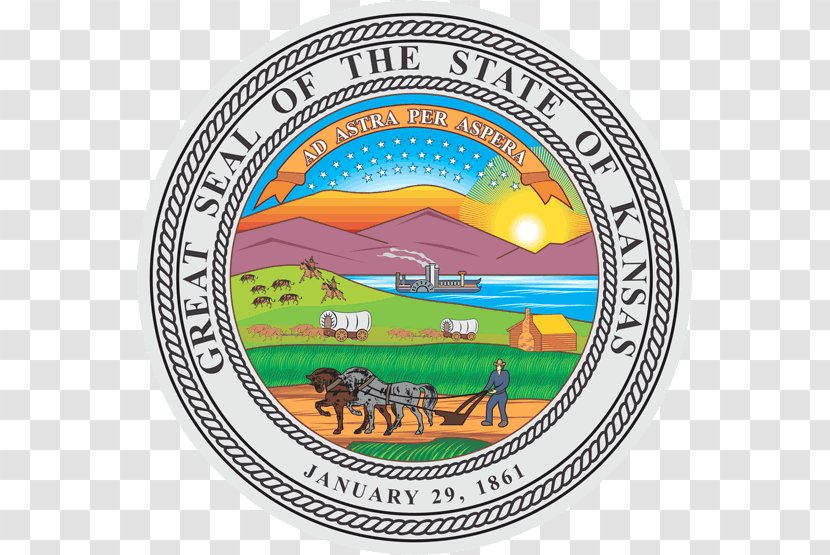 Seal Of Kansas Flag Vector Graphics Day - United States America - Brazil Transparent PNG