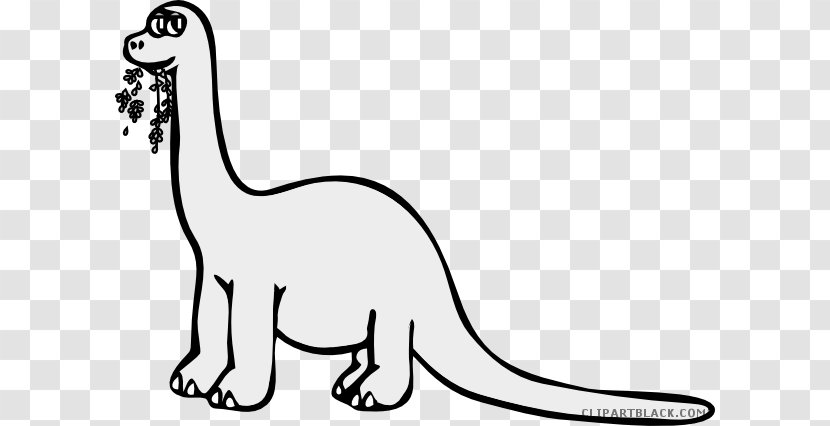 Brontosaurus Apatosaurus Triceratops Coloring Book Colouring Pages - Black And White - Dinosaur Transparent PNG