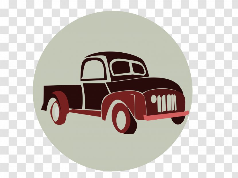 Pickup Truck Car Clip Art - Vintage Retro Transparent PNG