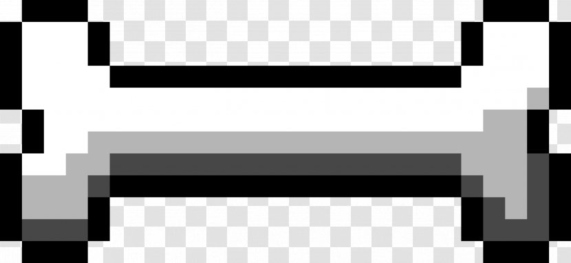 Minecraft Pixel Art Bone - Rectangle - Bones Transparent PNG