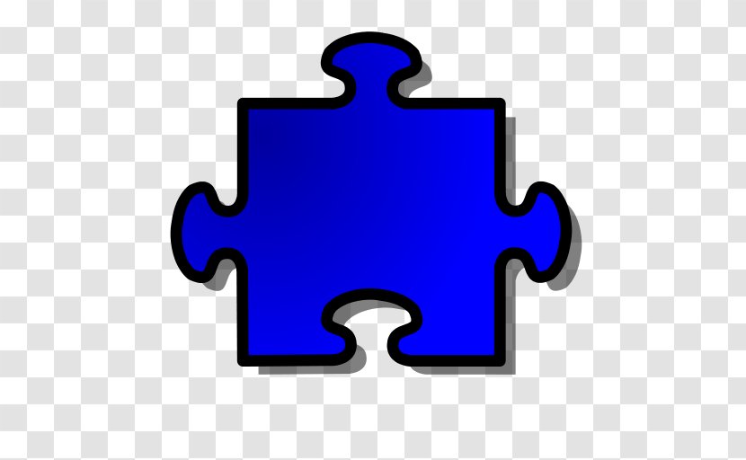 Jigsaw Puzzles Clip Art - Electric Blue - Puzzle Icon Transparent PNG
