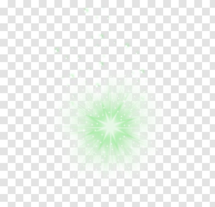 Symmetry Pattern - Point - Green Light Effect Element Transparent PNG