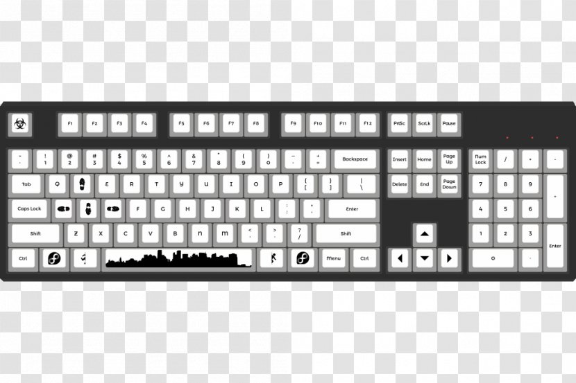 Computer Keyboard Keycap Cherry Gaming Keypad ASCII - Model M Transparent PNG