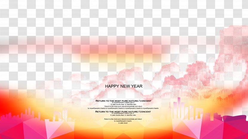 Download Poster New Year Gratis - Happy Colorful Posters Transparent PNG