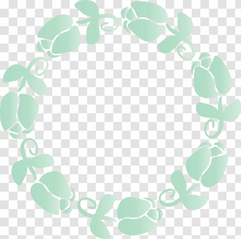 Green Leaf Turquoise Plant Circle Transparent PNG
