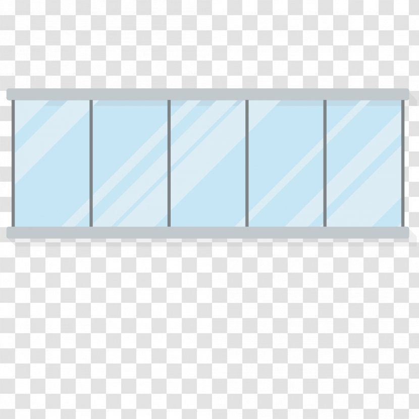 Daylighting Blue Pattern - Triangle - Flat Glass Windows Transparent PNG