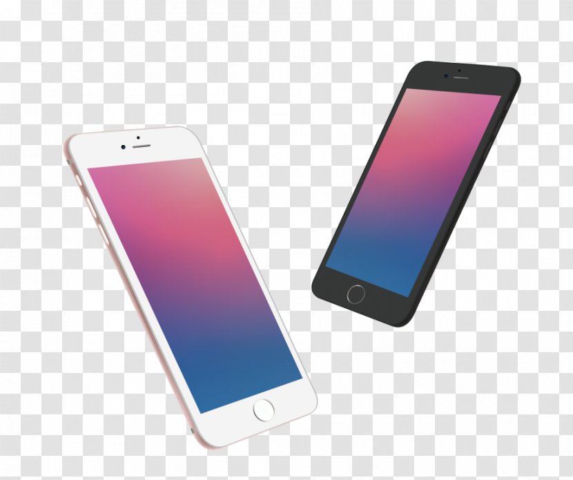 IPhone X 7 8 Apple Smartphone - Iphone - Vector Painted Transparent PNG