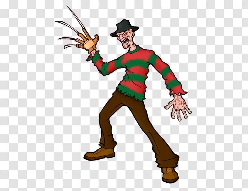 Freddy Krueger Dr. Emmett Brown Jason Voorhees Cartoon Drawing - Fictional Character - Nightmare On Elm Street Transparent PNG