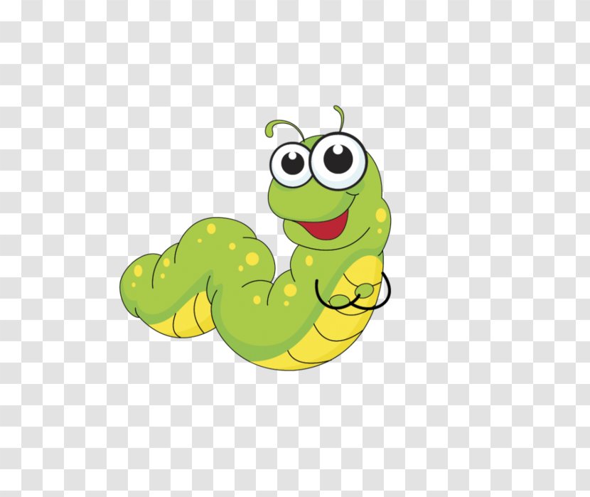 Insect Cartoon Caterpillar - Frog Transparent PNG