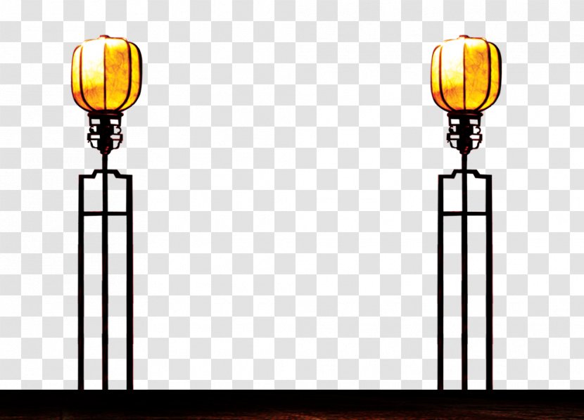 Lighting Lantern Light Fixture - Lamp - Vintage Day Floor Element Transparent PNG