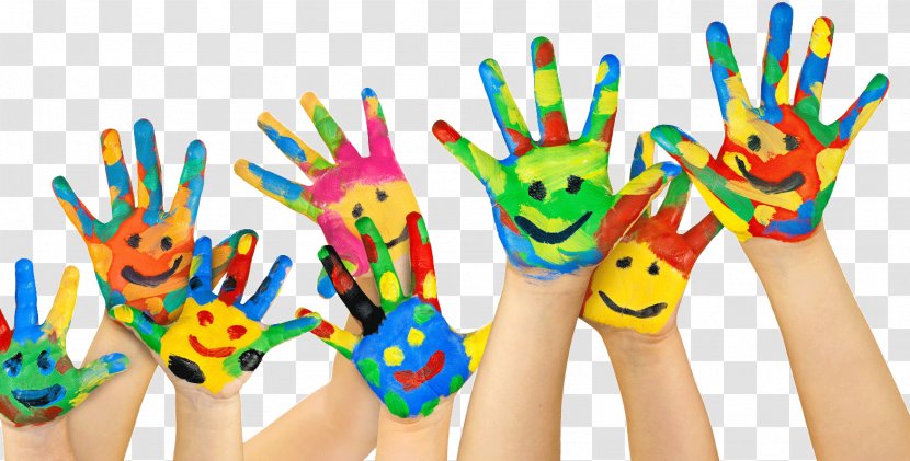 Child Pre-school Image Hand Painting - Finger - Gymnastics Foam Pit Transparent PNG