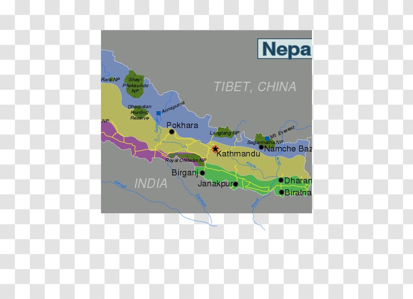 World Map Backpacking Mapa Polityczna - Kathmandu - Nepal Transparent PNG