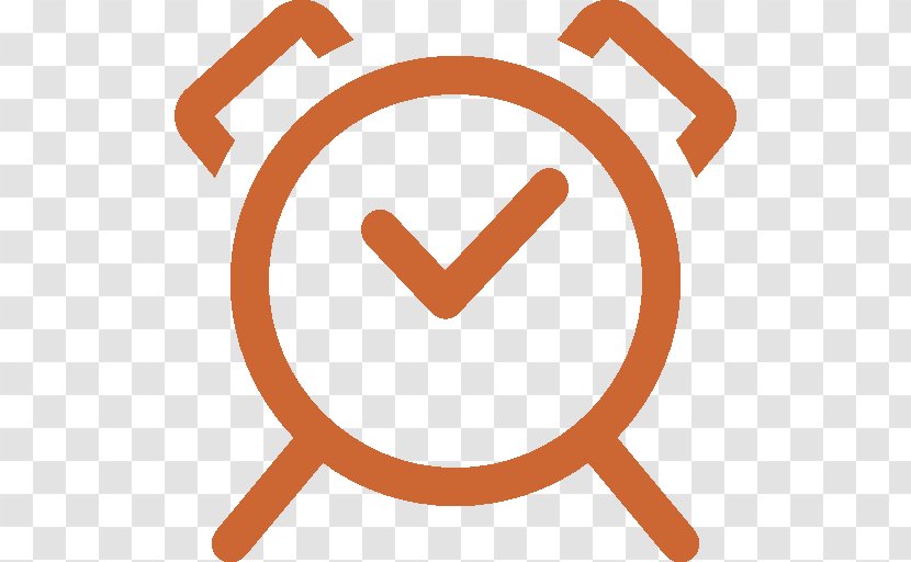 Orange Symbol Text - Clock Transparent PNG