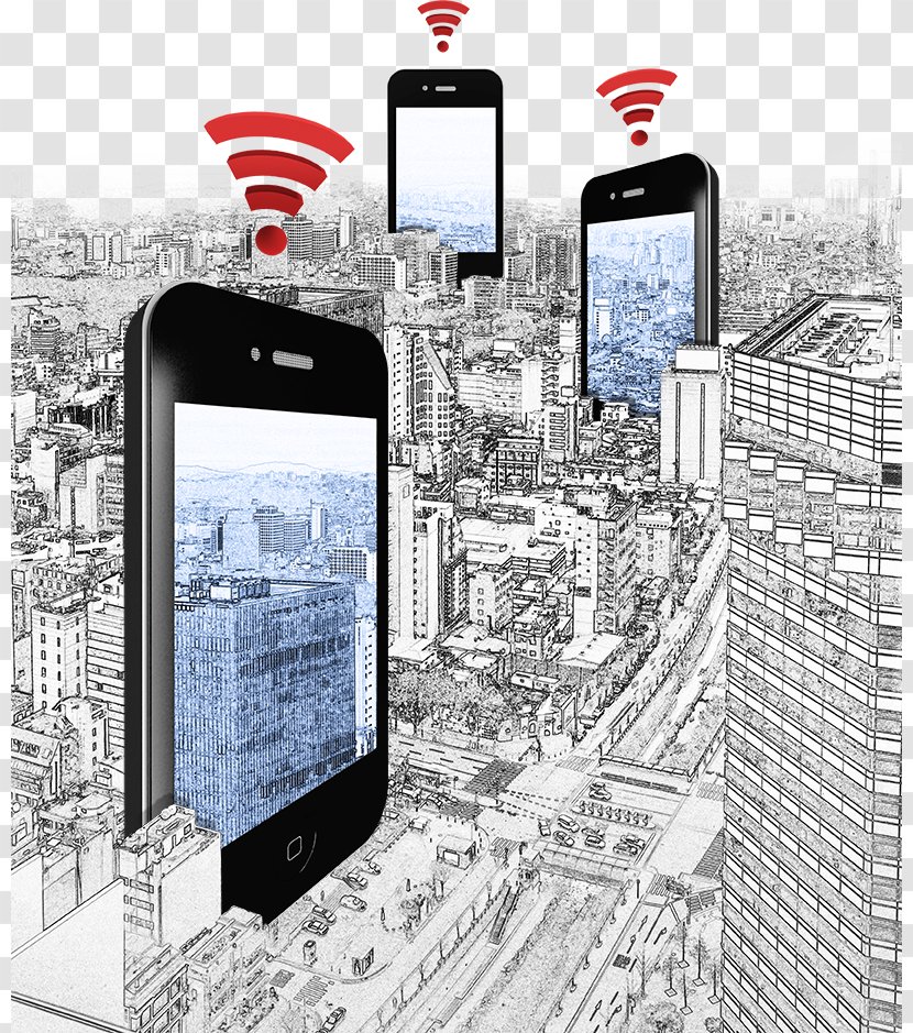 Smartphone Download Information Icon - Gadget - And City Building Transparent PNG