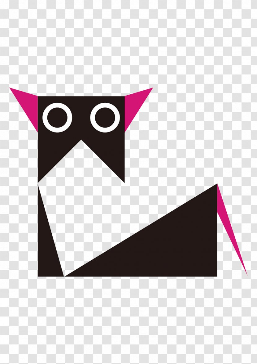 Cat Geometry Clip Art - Owl Transparent PNG