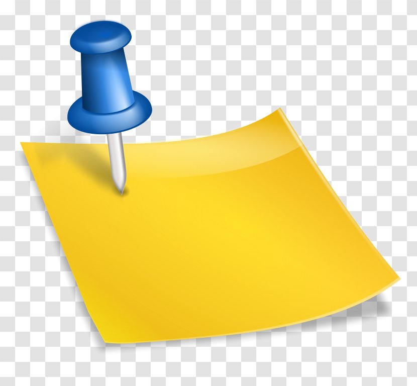 Post-it Note Download Stationery - Yellow - Post It Icon Transparent PNG